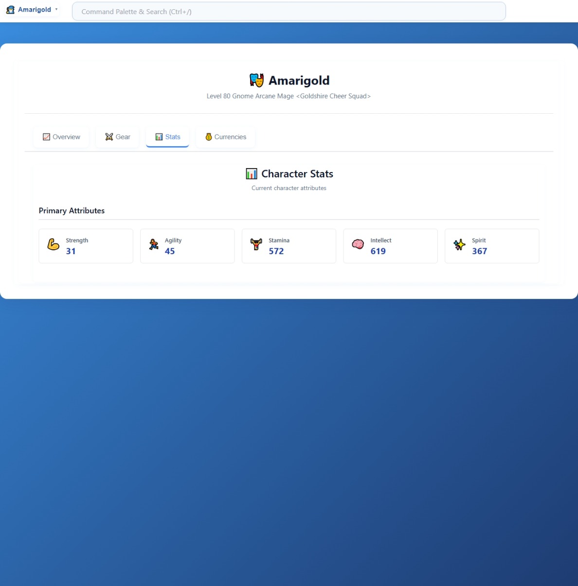 4.3   Character   Stats